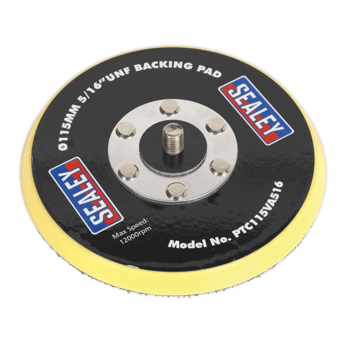 Sealey Hook-and-Loop Backing Pad Ø115mm 5/16"UNF