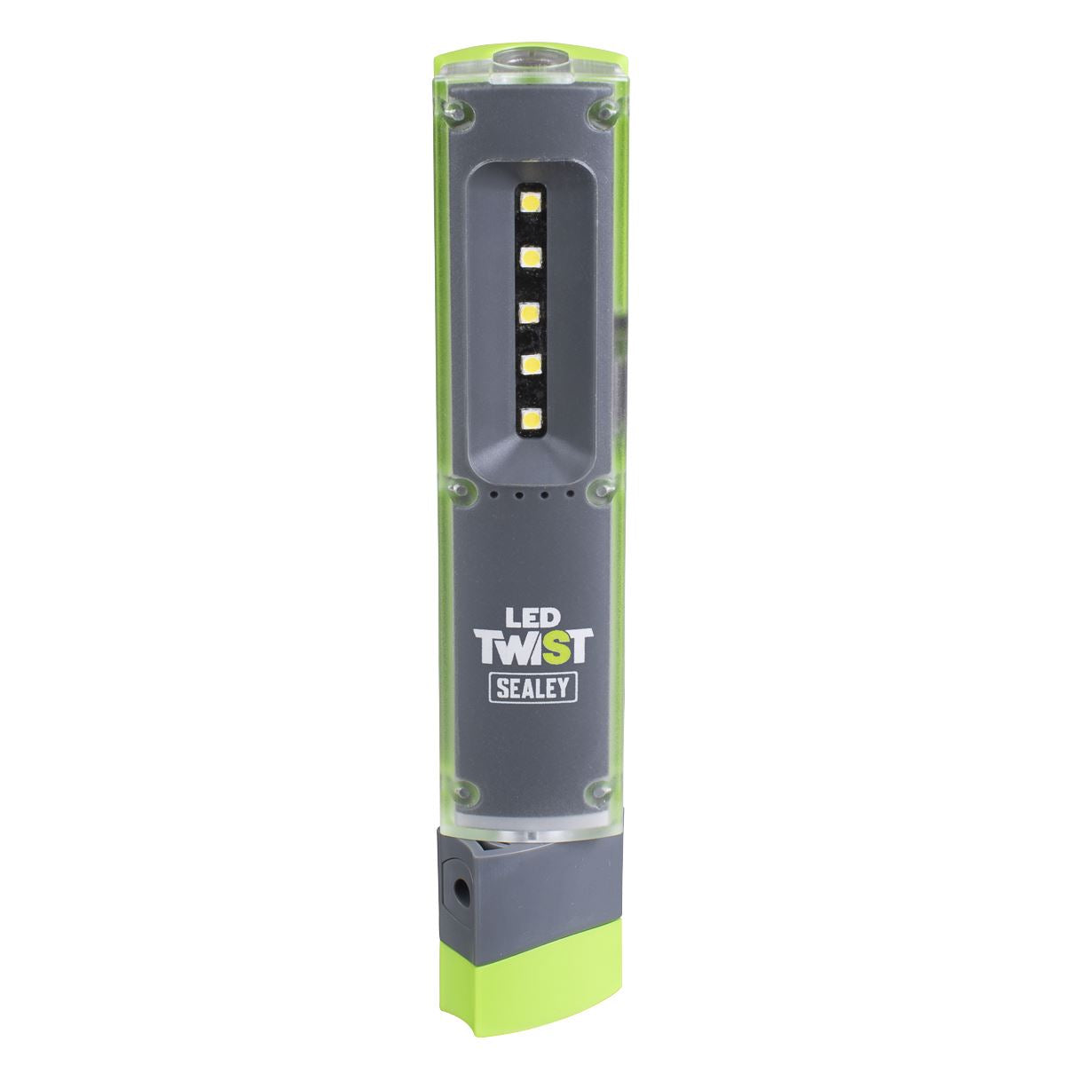 Sealey LED Twist Rechargeable Inspection Light 1W & 1W SMD  White Rose Tools
