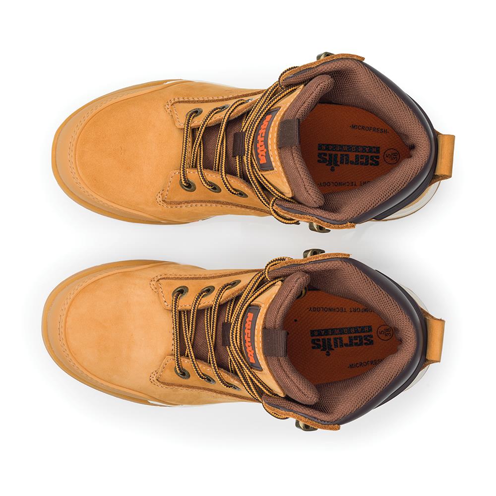 Scruffs Women's Switchback Safety Boots Tan - Choose Size  White Rose Tools