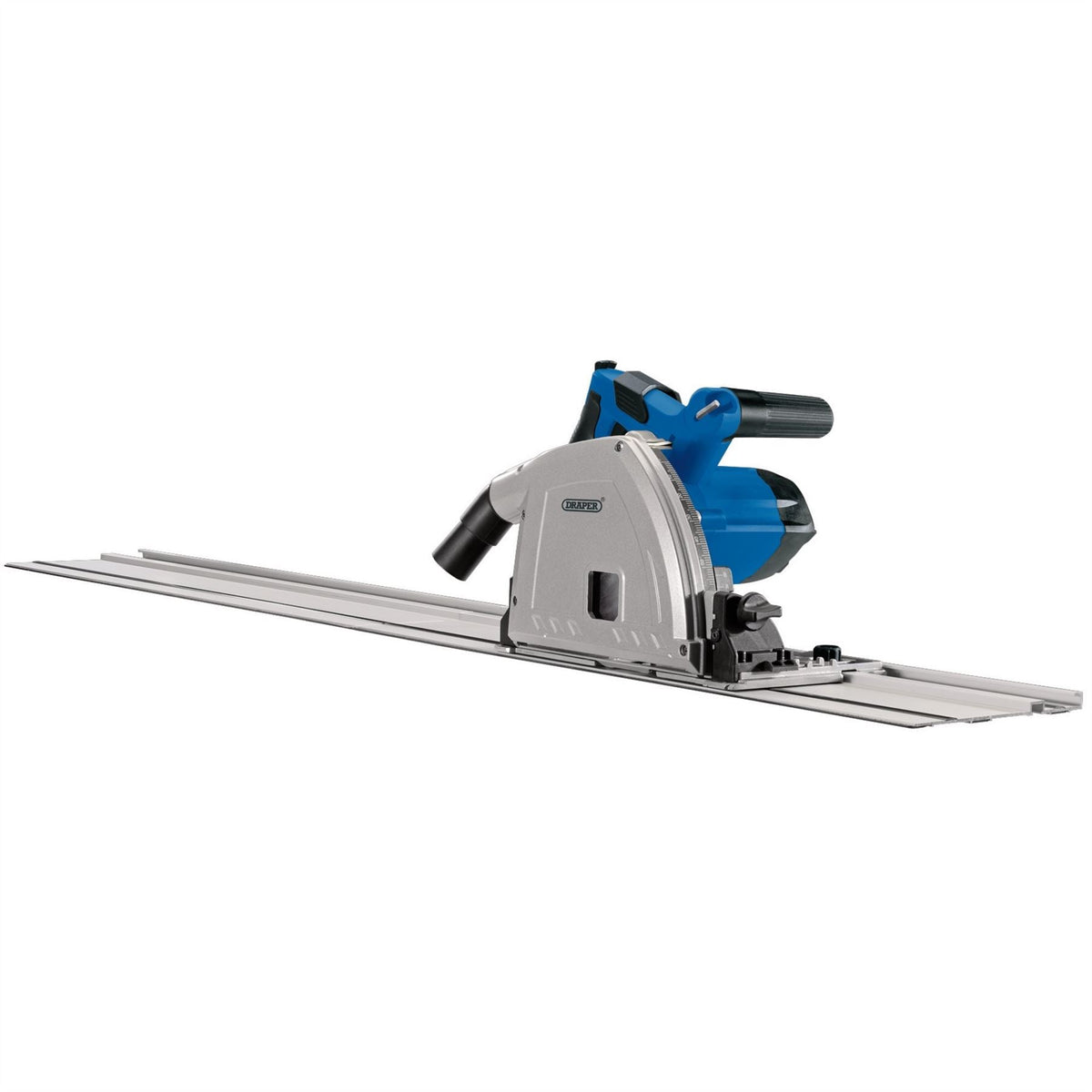 Draper 230V Plunge Saw with Guide Rails 165mm 1200W 57341  White Rose Tools