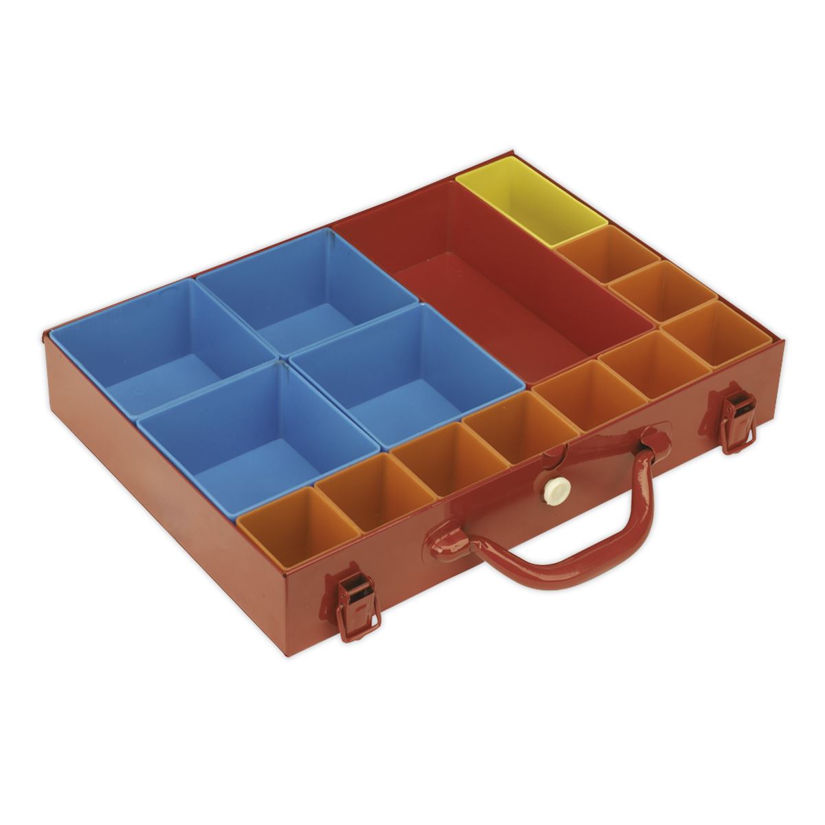 Sealey Metal Case with 15 Storage Bins 