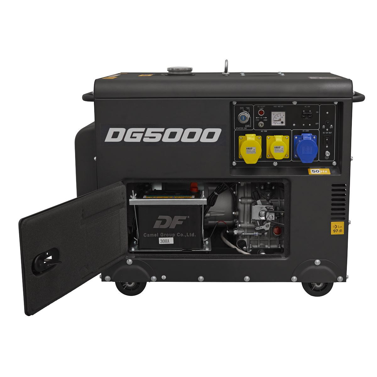 Sealey Diesel Generator - 4-Stroke Engine 5000W 110/230V
