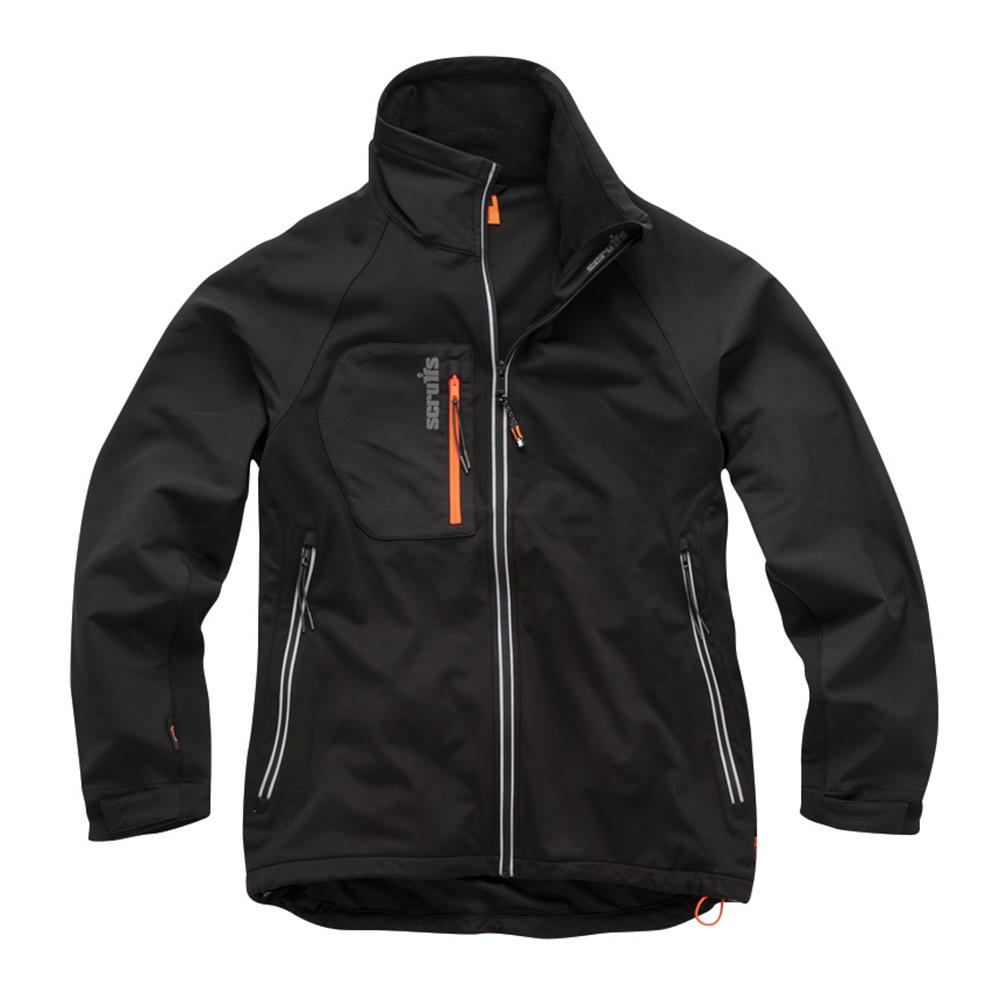 Scruffs Trade Flex Softshell Jacket Black - Choose Size