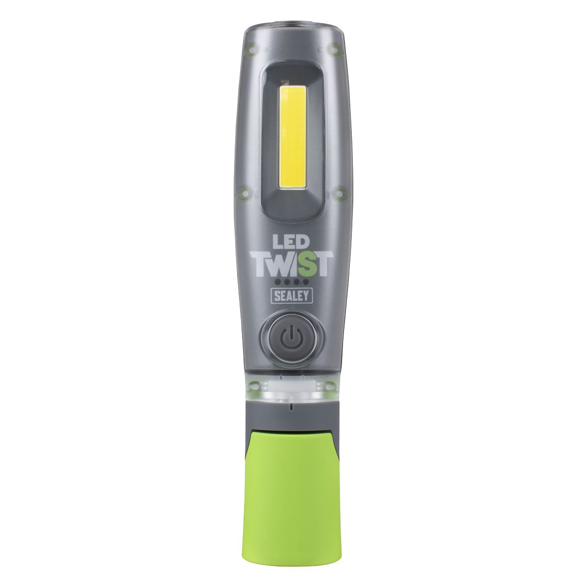 Sealey LED Twist Rechargeable Inspection Light 8W COB & 1W SMD  White Rose Tools