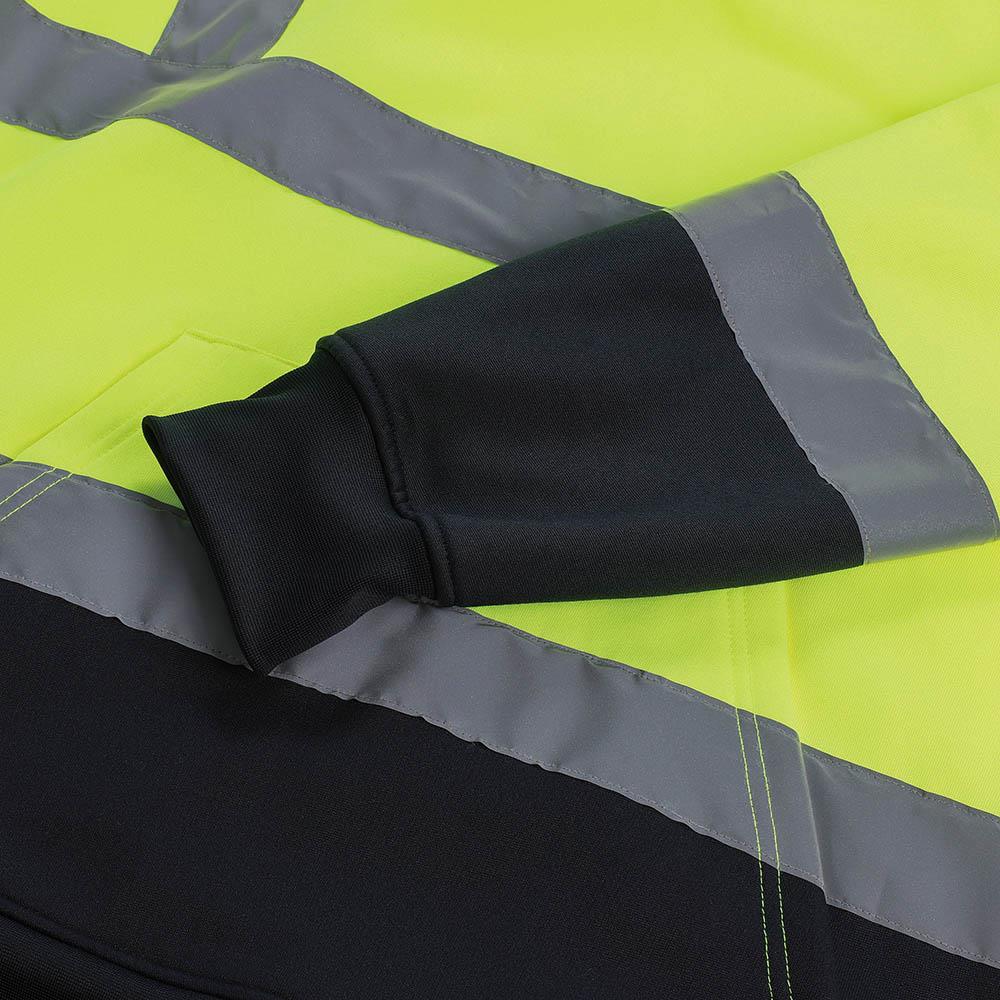Scruffs High Visibility Hoodie Class 2 Yellow / Navy - Choose Size  White Rose Tools