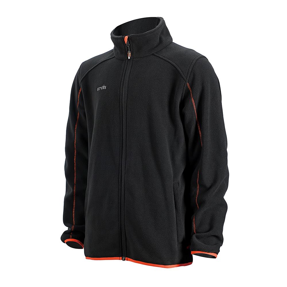 Scruffs Harbour Micro Fleece Jacket Black - Choose Size  White Rose Tools