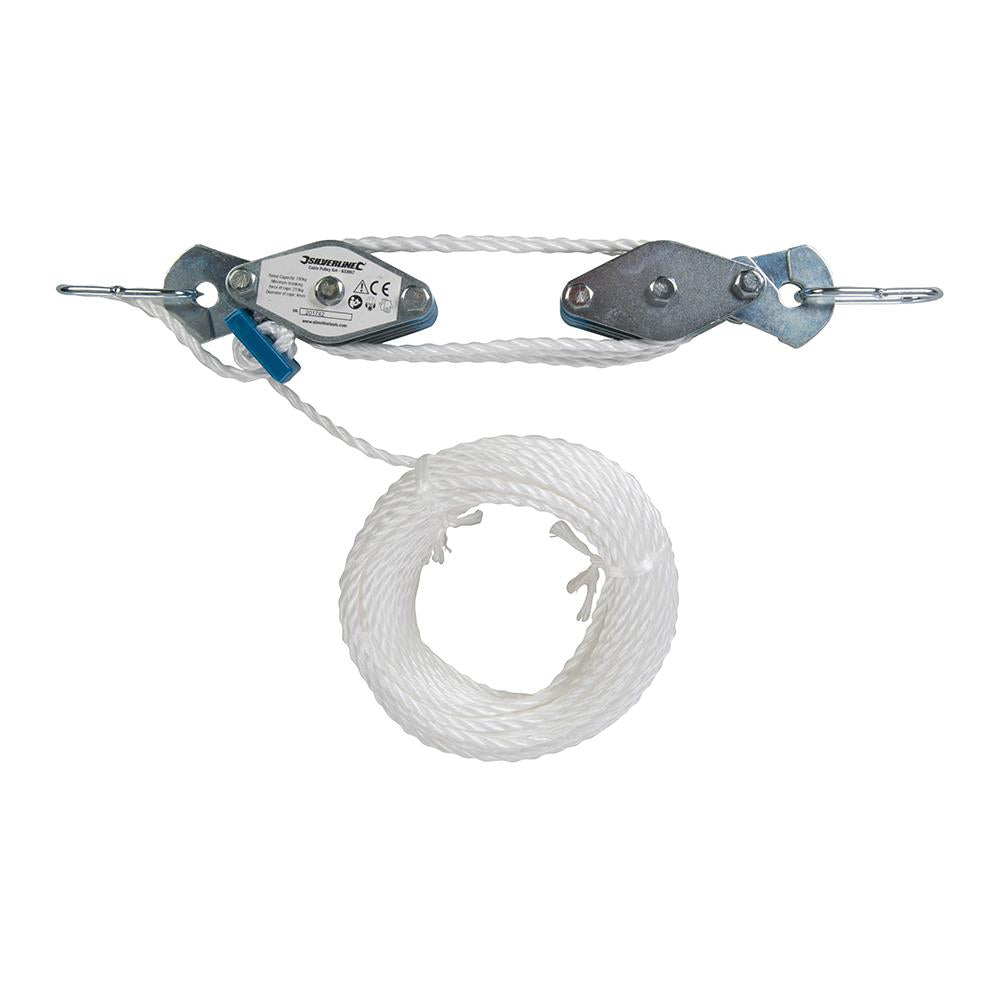 Silverline Cable Pulley Set 180kg 633957