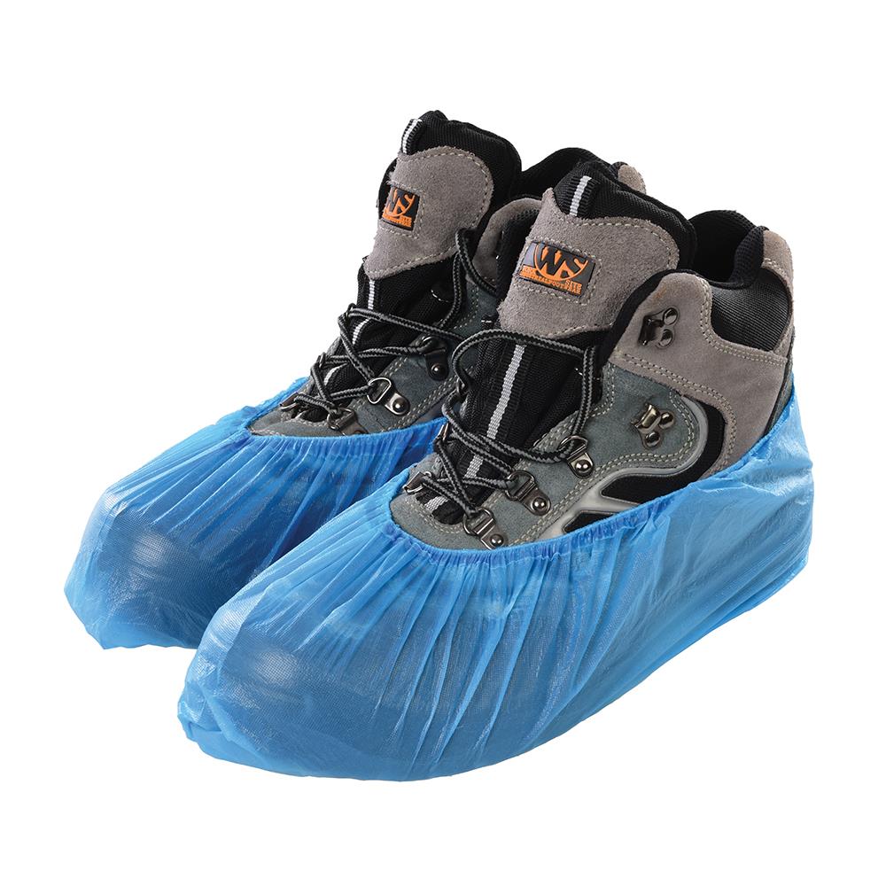 Silverline Disposable Shoe Covers Overshoes Boot Blue Splash Damp Resistant 100pk