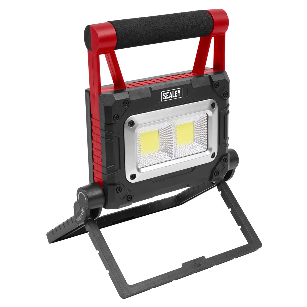 Sealey 15W COB LED Solar Powered Rechargeable Portable Floodlight