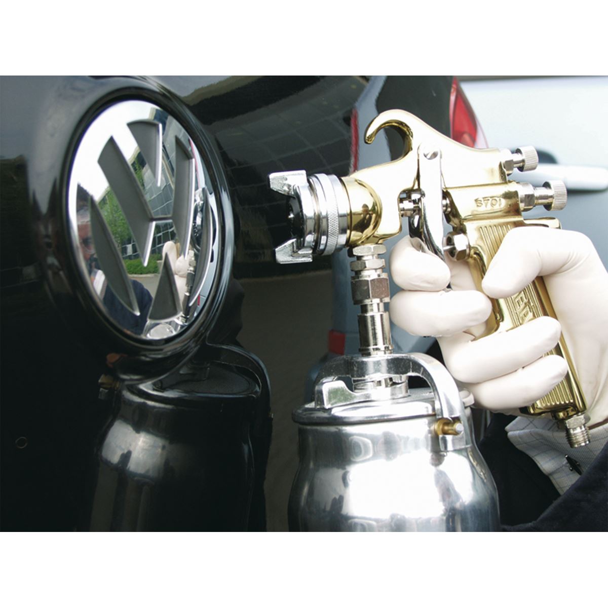 Sealey Spray Gun Professional Suction Feed - 1.8mm Set-Up 