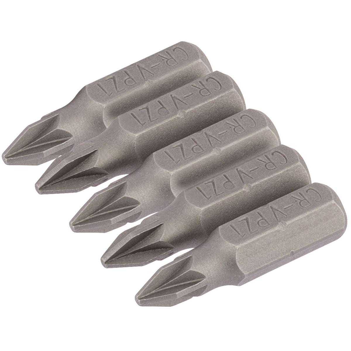 Draper PZ Type Insert Bit No.1 x 25mm 1/4" Hex (Pack of 5) 64014  White Rose Tools