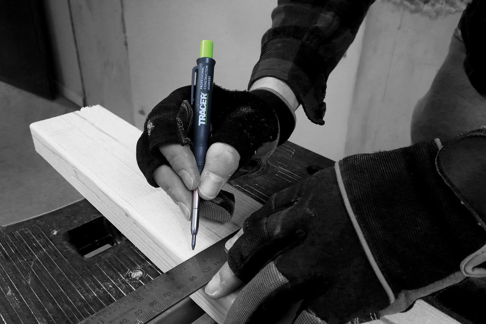 TRACER Deep Hole Pencil Marker and Site Holster 100mm Depth 
