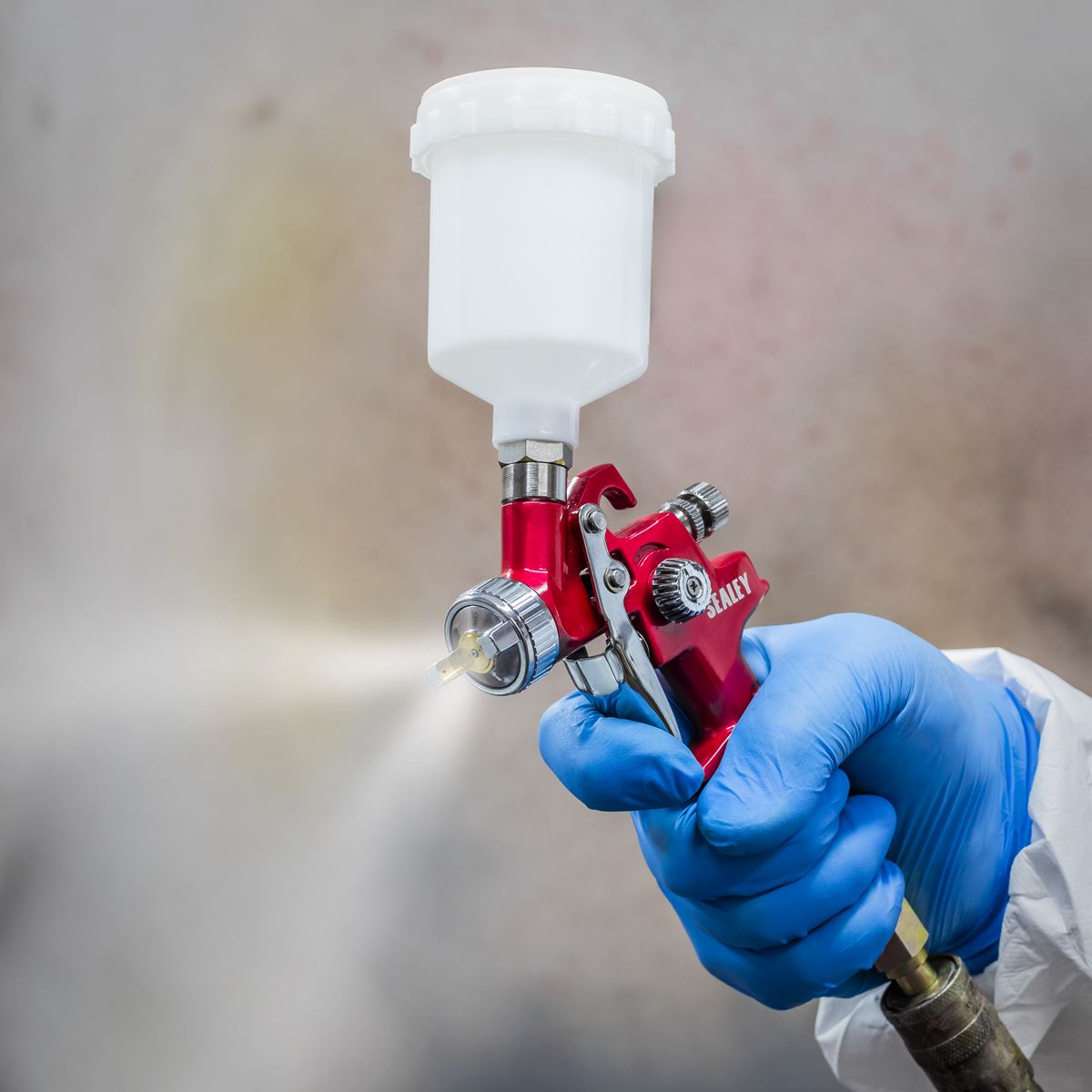 Sealey HVLP Gravity Feed Touch-Up Spray Gun - 0.8mm Set-Up 