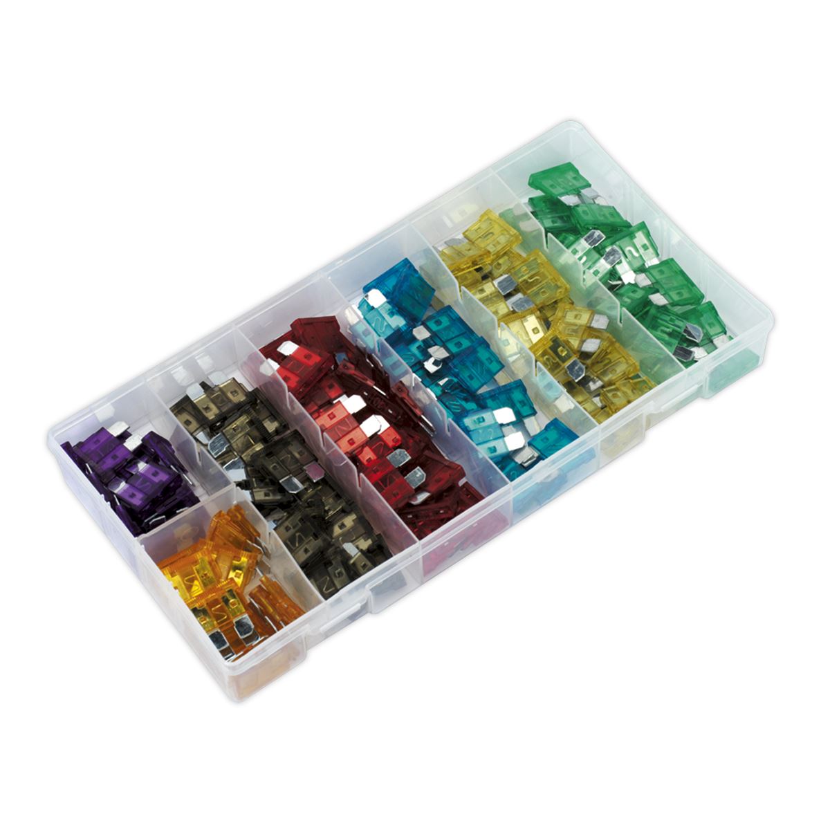 Sealey 120 Piece Automotive Fuse Assortment Blade Car Motorbike Van 3-30 Amp