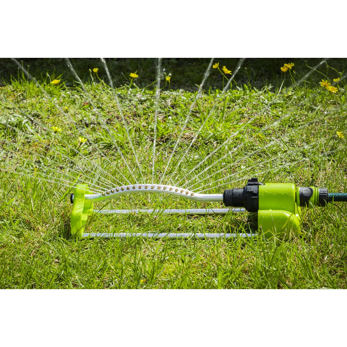 Sealey Oscillating Sprinkler - Brass Heads 17 Nozzle  White Rose Tools