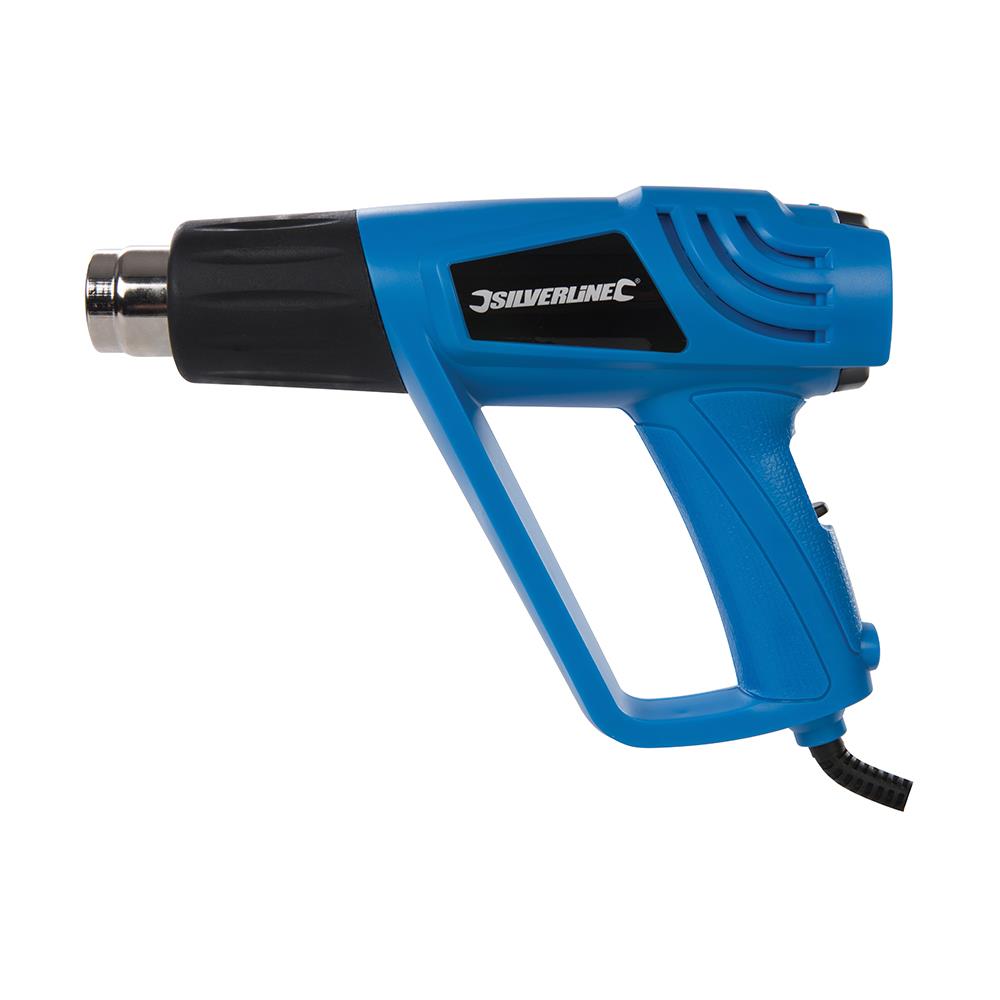 Silverline 2000w Silverstorm Hot Air Gun Wallpaper Paint Stripper 4 Nozzle