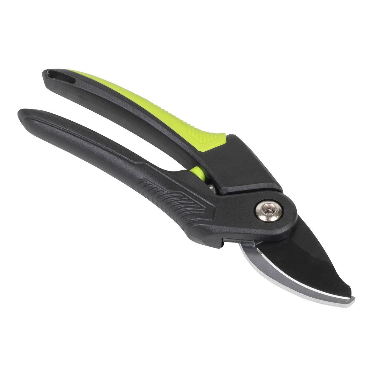 Sealey Bypass Secateurs with Soft Grip Handle, 3-Stage Safety Lock & Carbon Steel Blade, 220mm