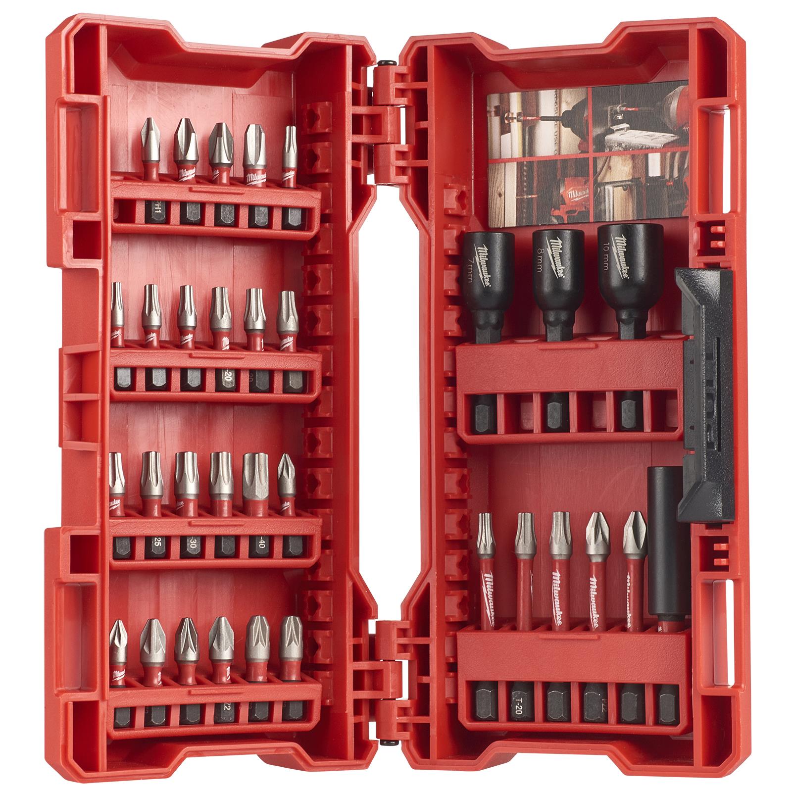 Milwaukee Screwdriver and Nut Driver Bit Set 32 Piece SHOCKWAVE Impact Duty 