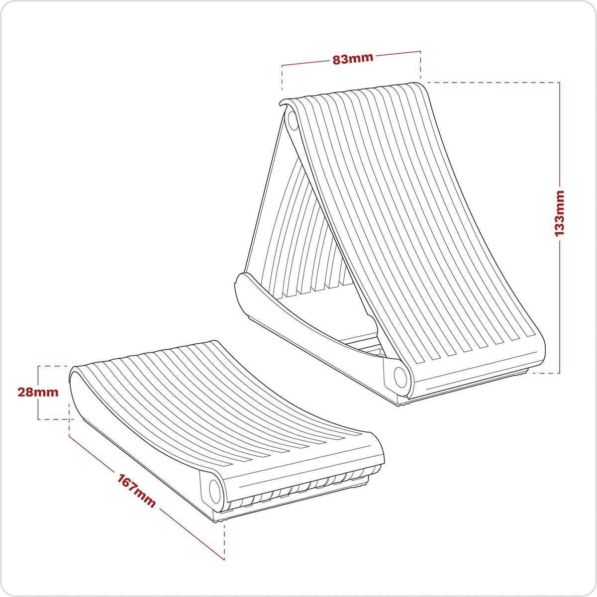 Sealey Pair of Folding Wheel Chocks