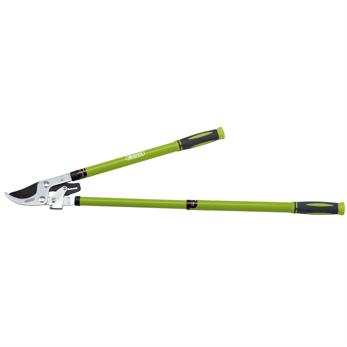 Draper Telescopic Ratchet Action Bypass Loppers with Steel Handles 36833  White Rose Tools