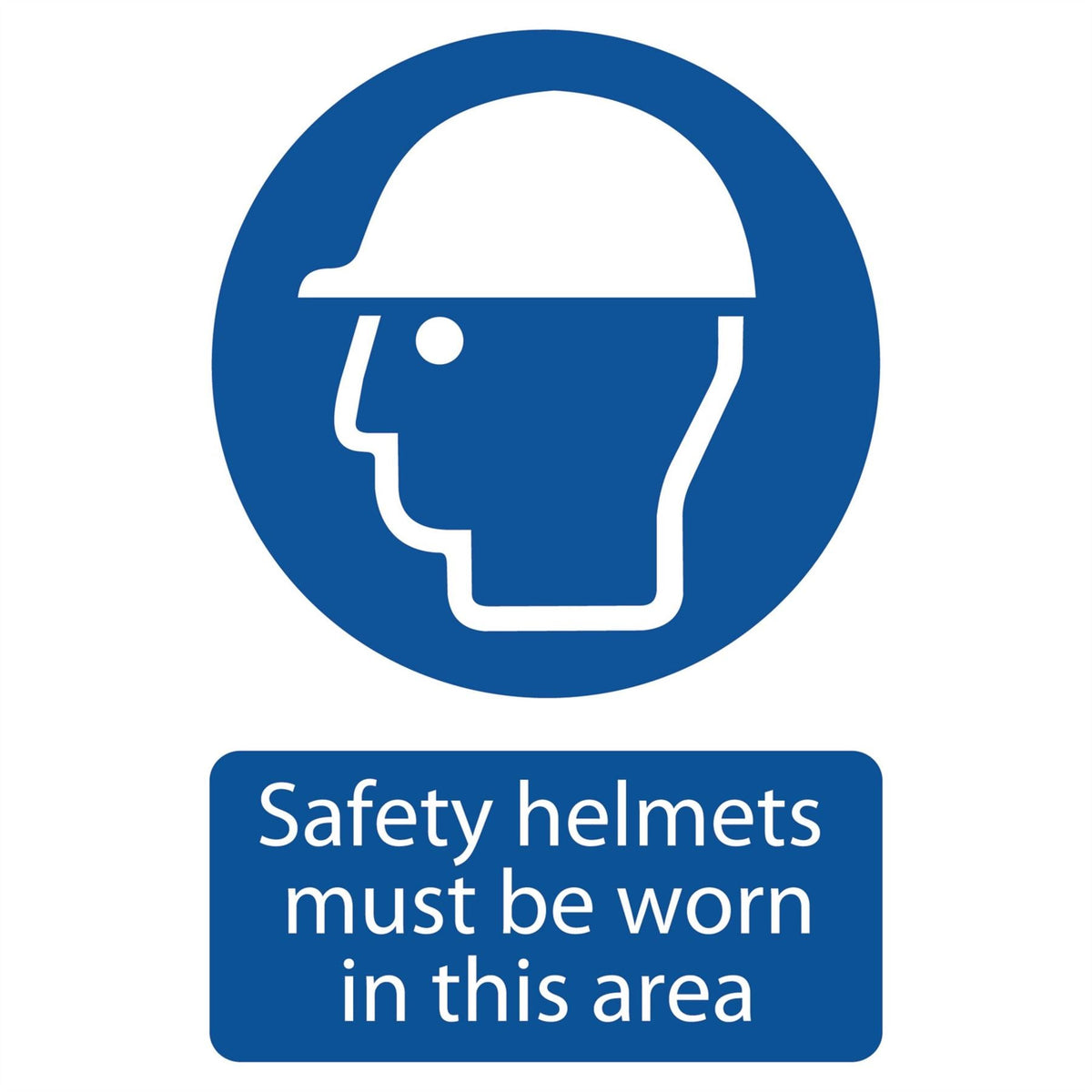 Draper Safety Helmet Must Be Worn 72869  White Rose Tools