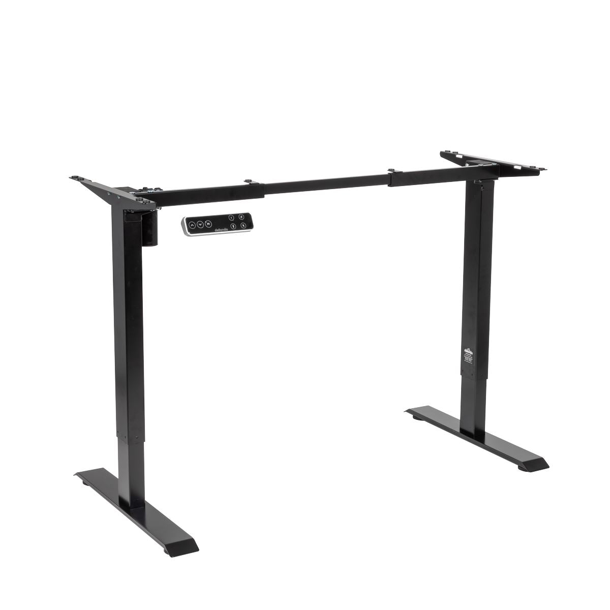 Dellonda Electric Adjustable Desk Frame, Digital Controls, 70kg Capacity, Black