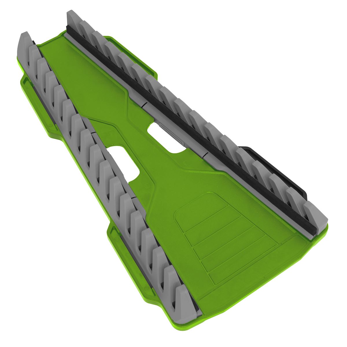 Sealey Premier Reversible Spanner Rack 16pc Hi-Vis Green