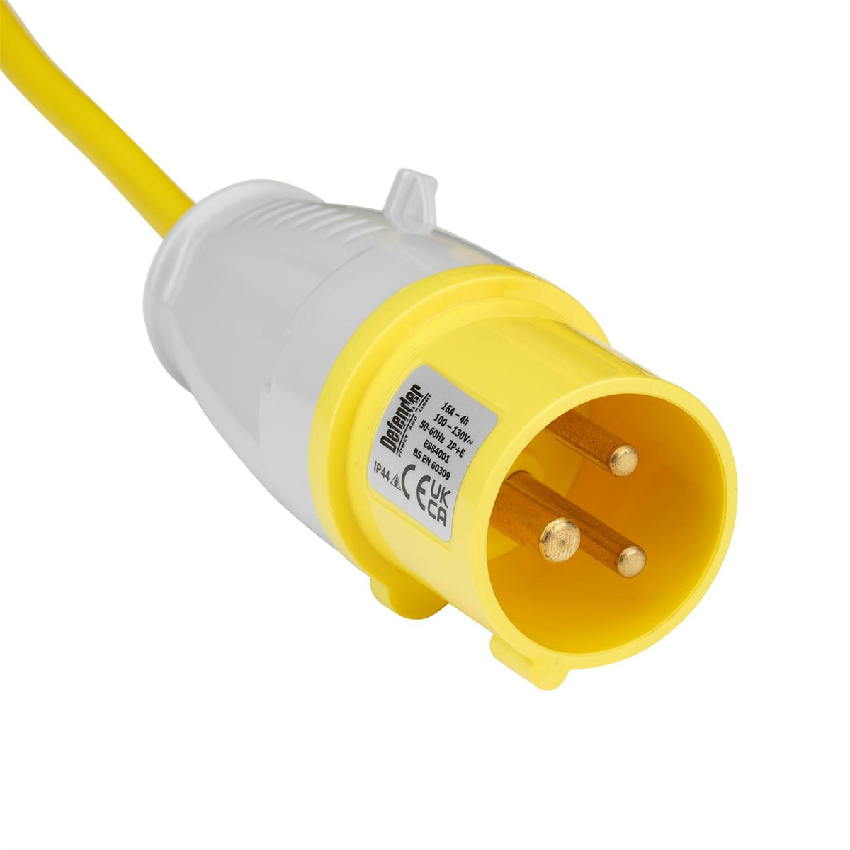 Defender E86500 110V 2-Way Industrial Cable Reel 1.5mm² 16A 50m 35113  White Rose Tools