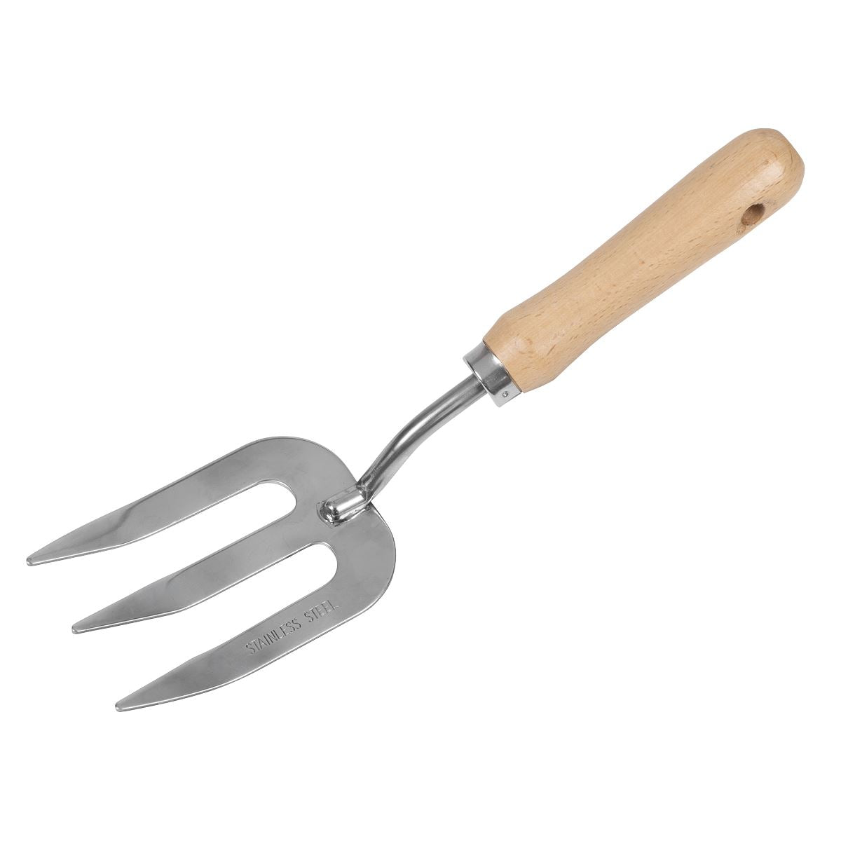 Sealey Premier Garden Hand Fork with Ash Handle & Stainless Steel Tines