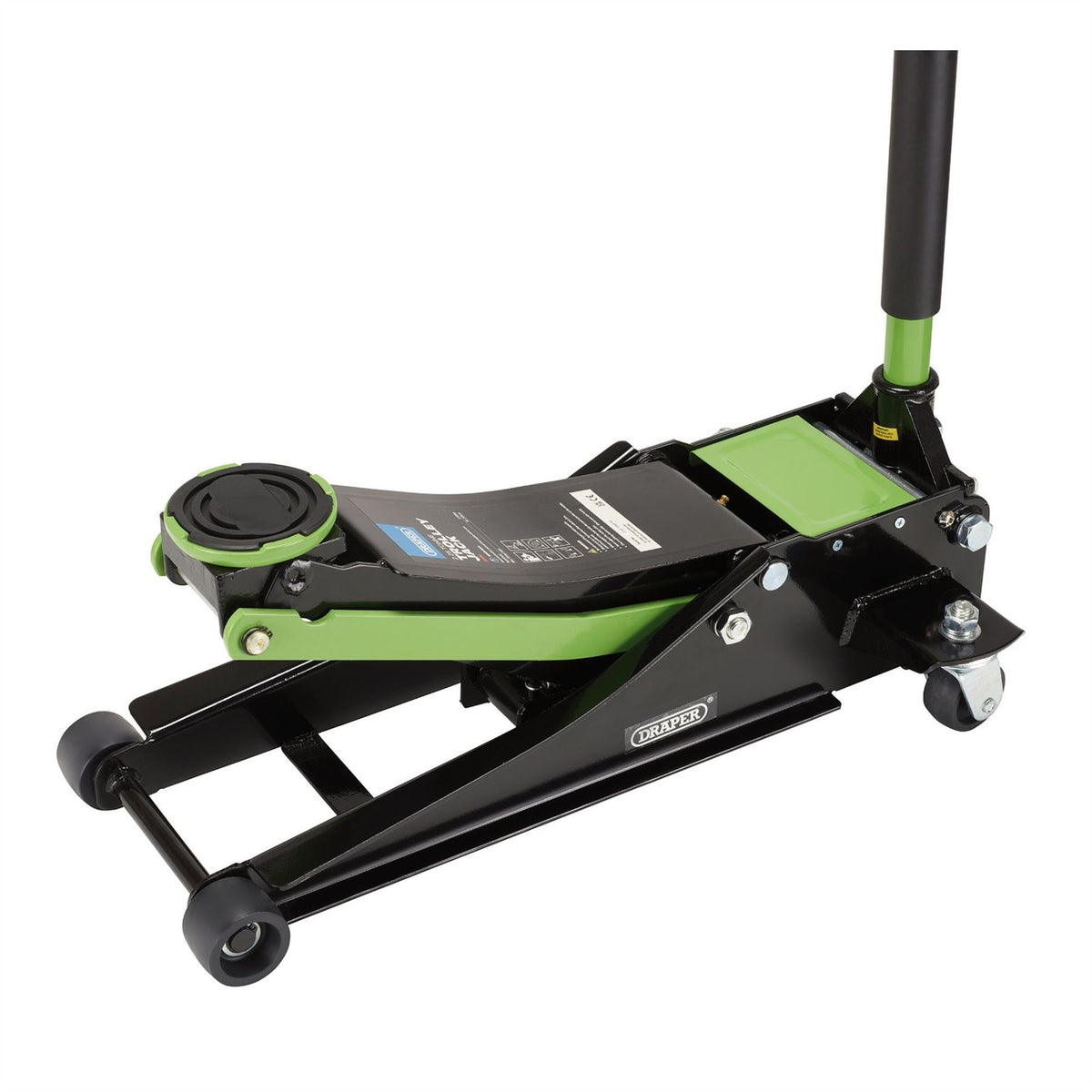 Draper Trolley Jack 2.25 Tonne Green 28466  White Rose Tools