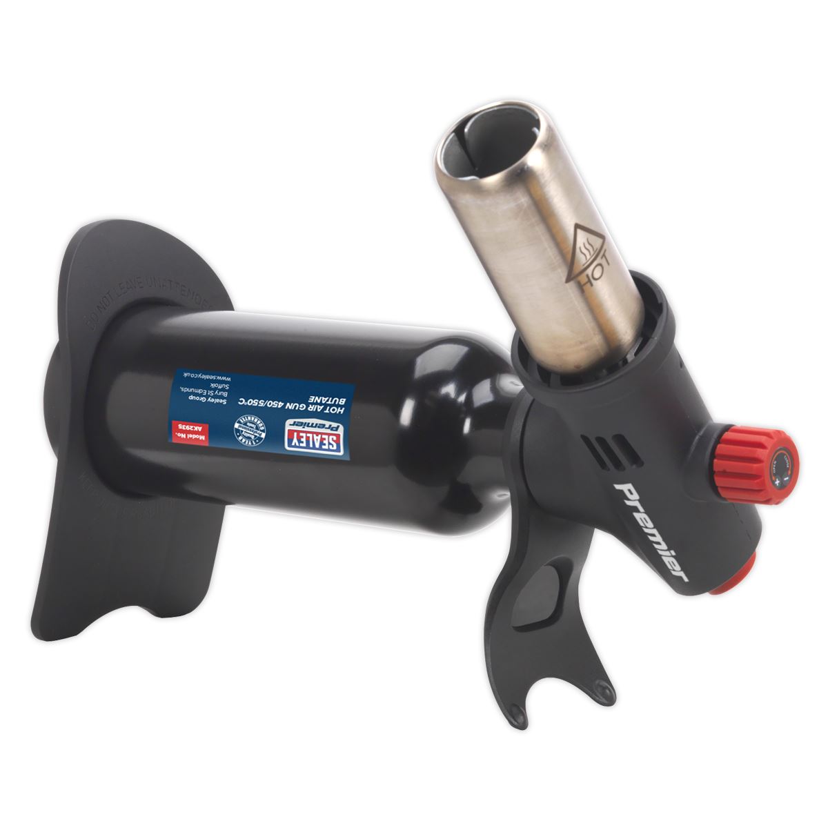 Sealey Premier Heavy Duty Adjustable Flame Butane Hot Air Gun 450/550°C
