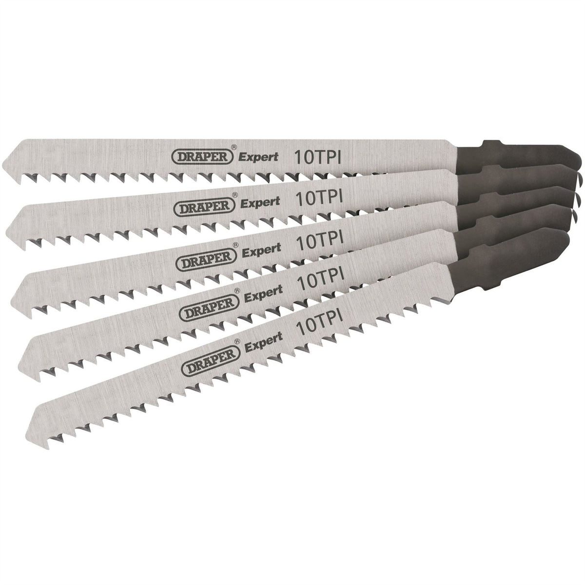 Draper Expert DT101B Jigsaw Blade Set 100mm (5 Piece) 81716  White Rose Tools