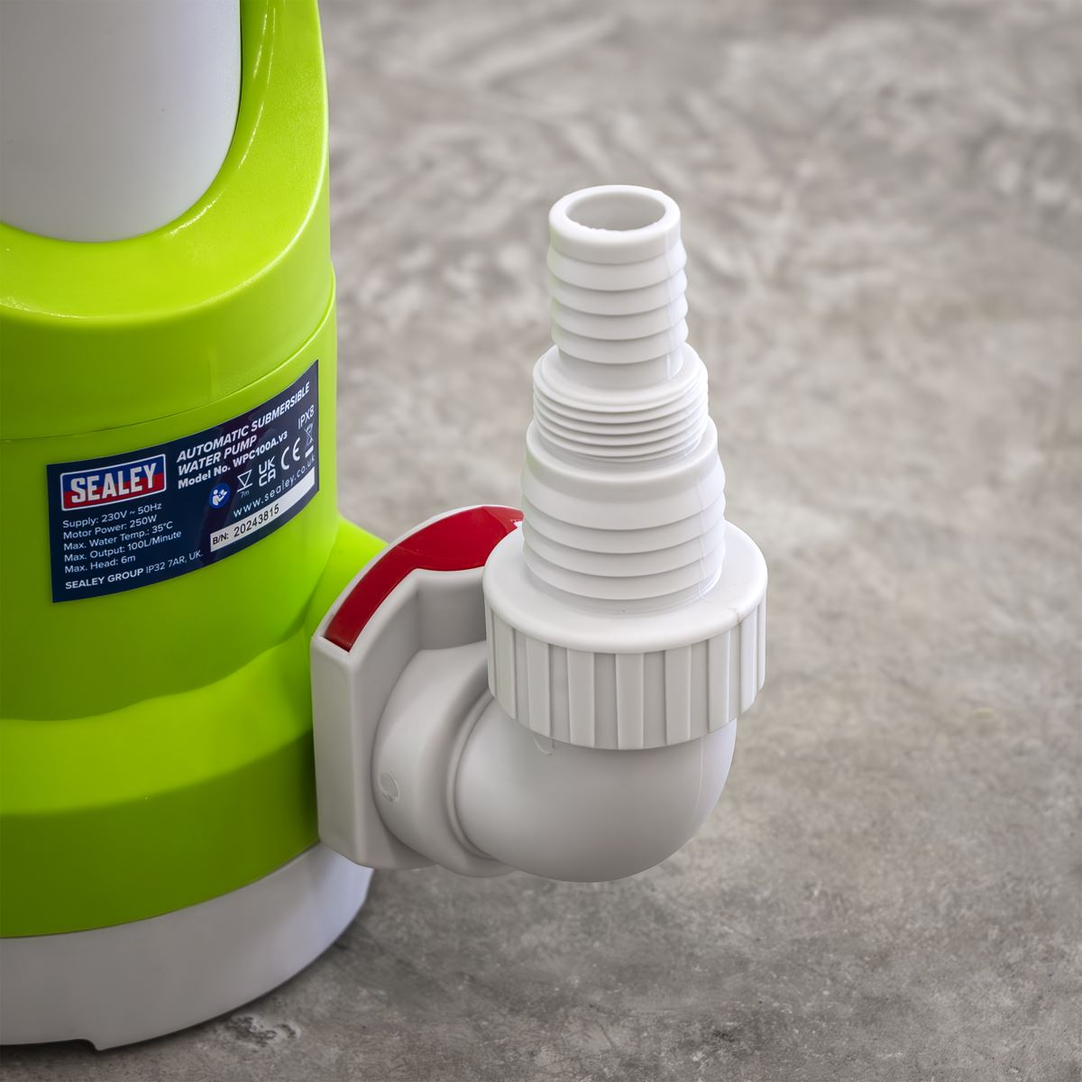 Sealey Submersible Water Pump Automatic 100L/min 230V 