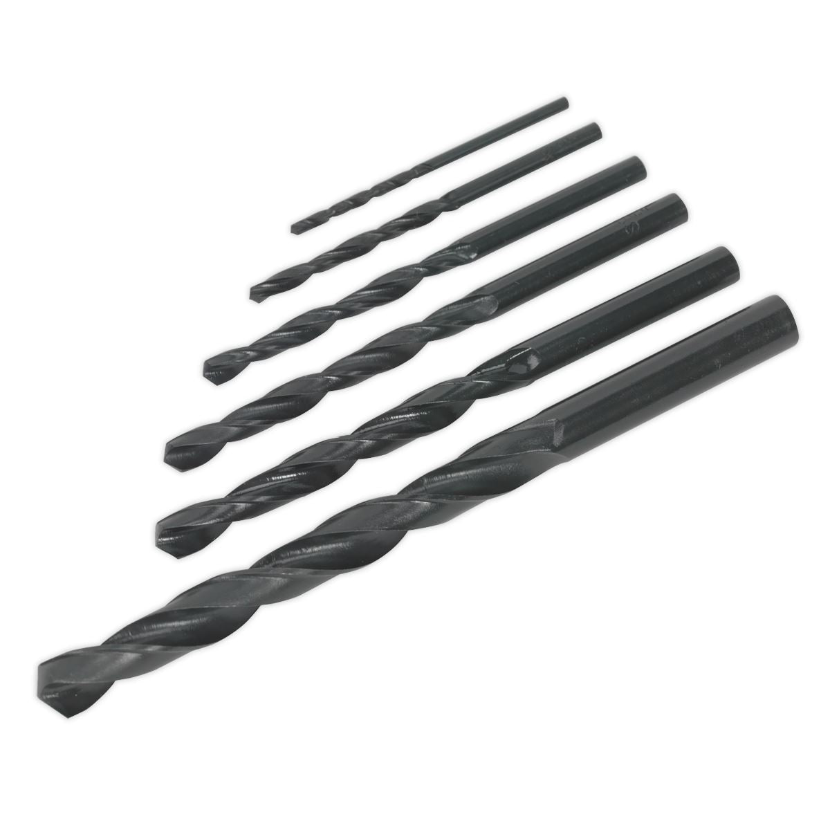 Siegen 6 Piece HSS Drill Bit Set 2-8mm Metal Plastic Power Tool Garage