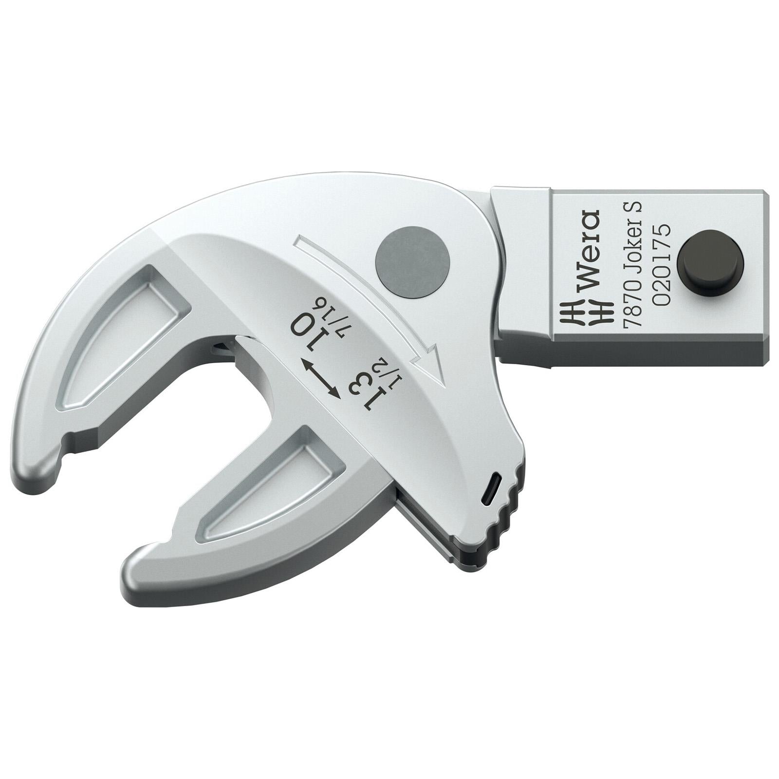Wera Joker Spanner Wrench S 10-13mm 7870 Self Setting Insert for Click Torque X 9x12mm Mounting