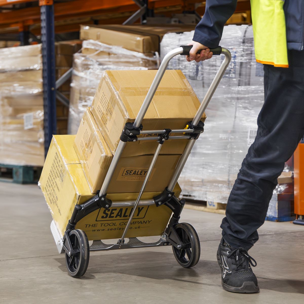 Sealey Aluminium Folding Sack Truck 70kg Capacity