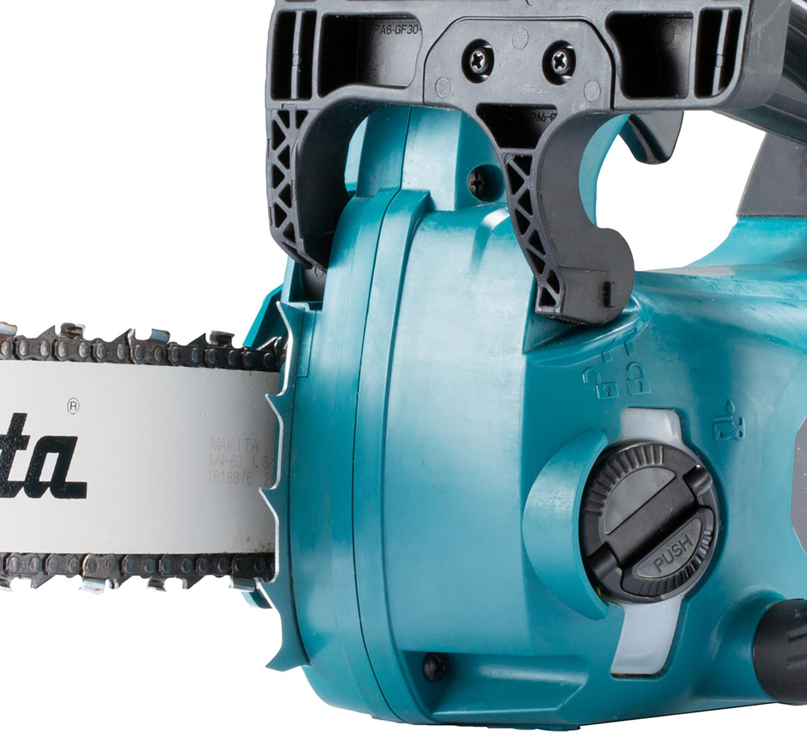 Makita Chainsaw Kit 25cm 10 40V XGT Brushless Cordless Top Handle 2 x 2.5Ah Battery and Rapid Charger Garden Tree Cutting Pruning UC002GD202