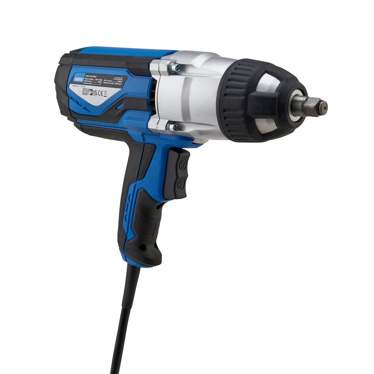 Draper 230V Impact Wrench Kit 1/2" Sq.Dr. 480Nm 4 x Impact Sockets 82994  White Rose Tools