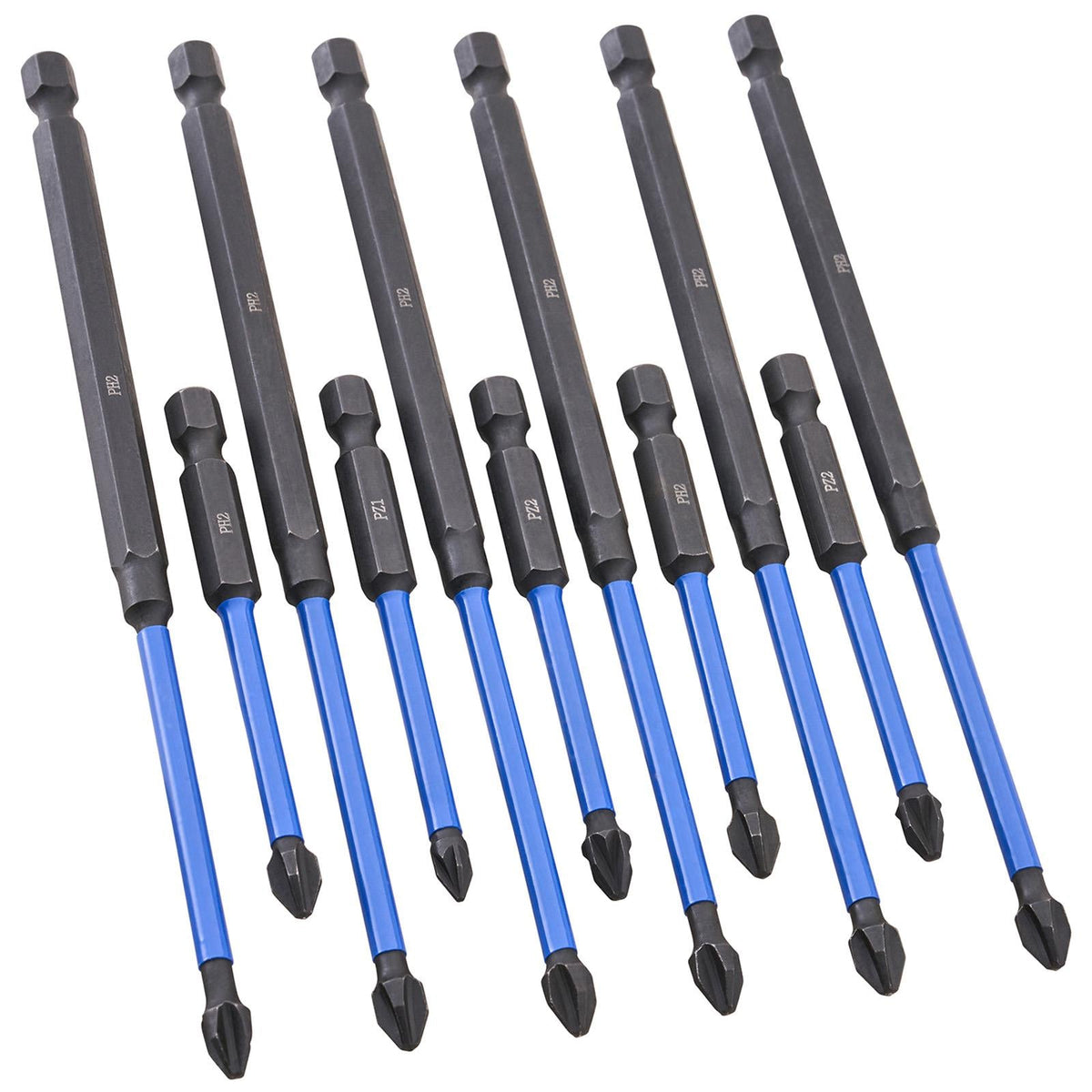 Faithfull 12 Piece Impact Screwdriver Bit Set FAISBSET12B  White Rose Tools