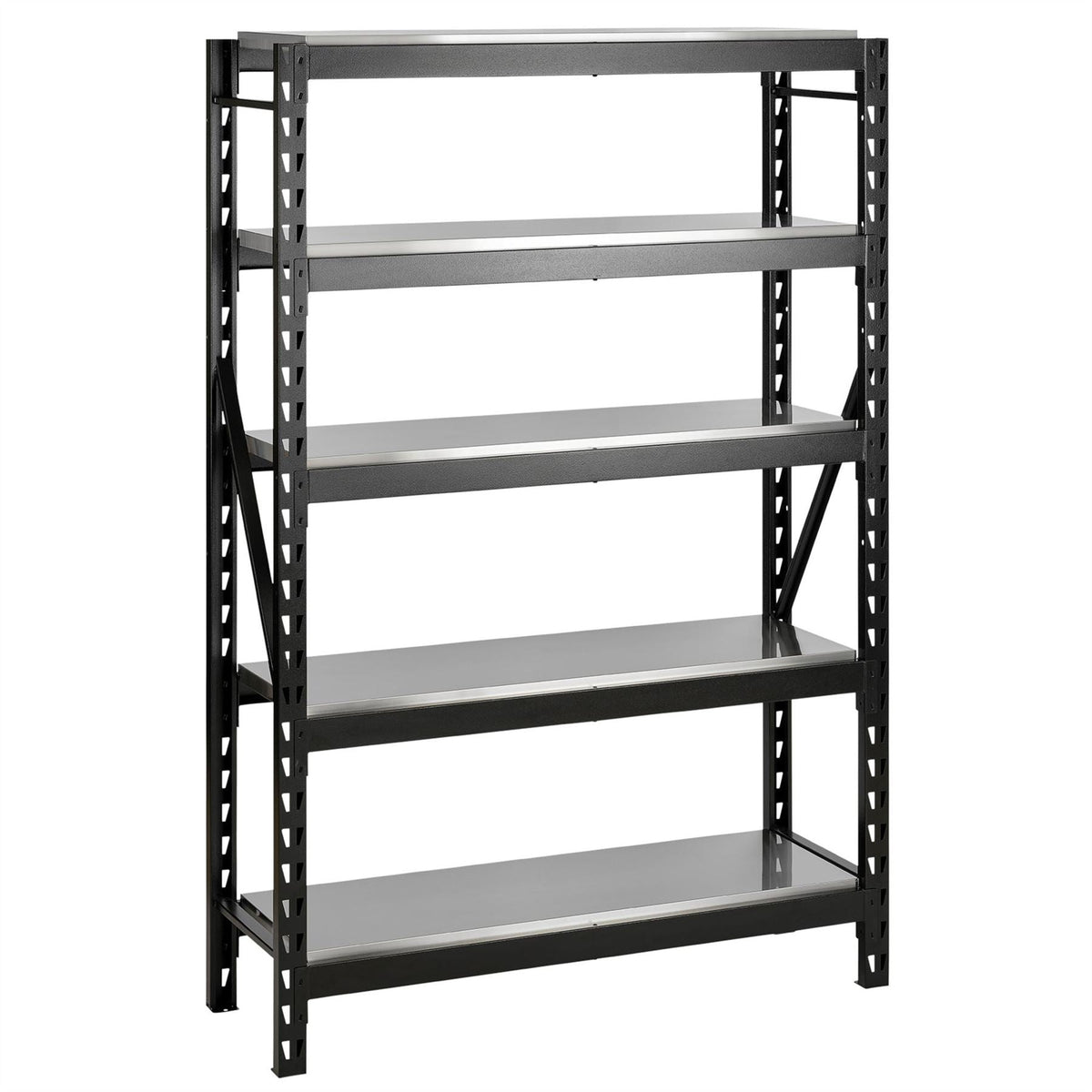 BUNKER 22 Piece Modular 5 Tier Racking with Stainless Steel Shelving 750mm 32444  White Rose Tools
