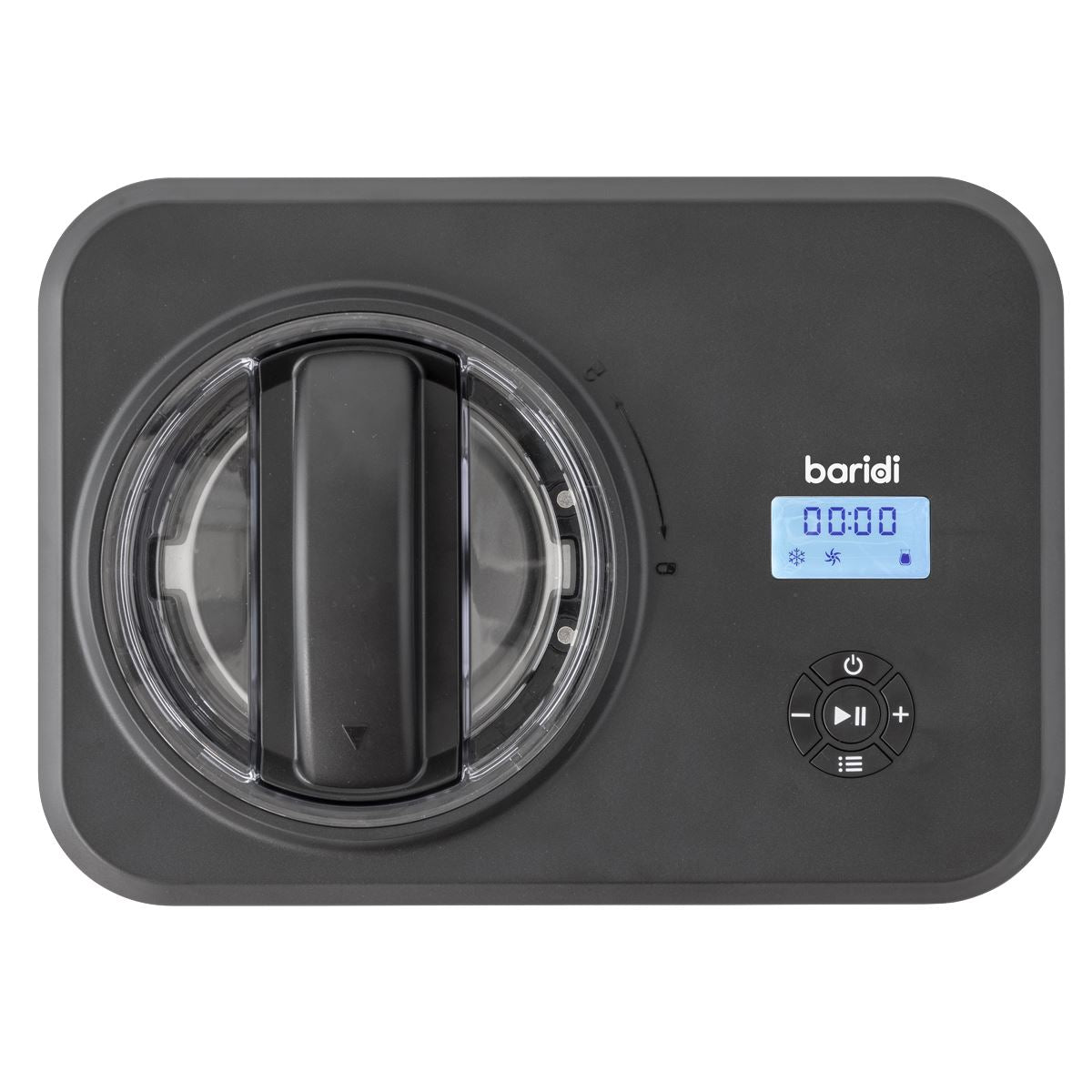 Baridi Automatic Churning Ice Cream Machine 1.5L - Black  White Rose Tools