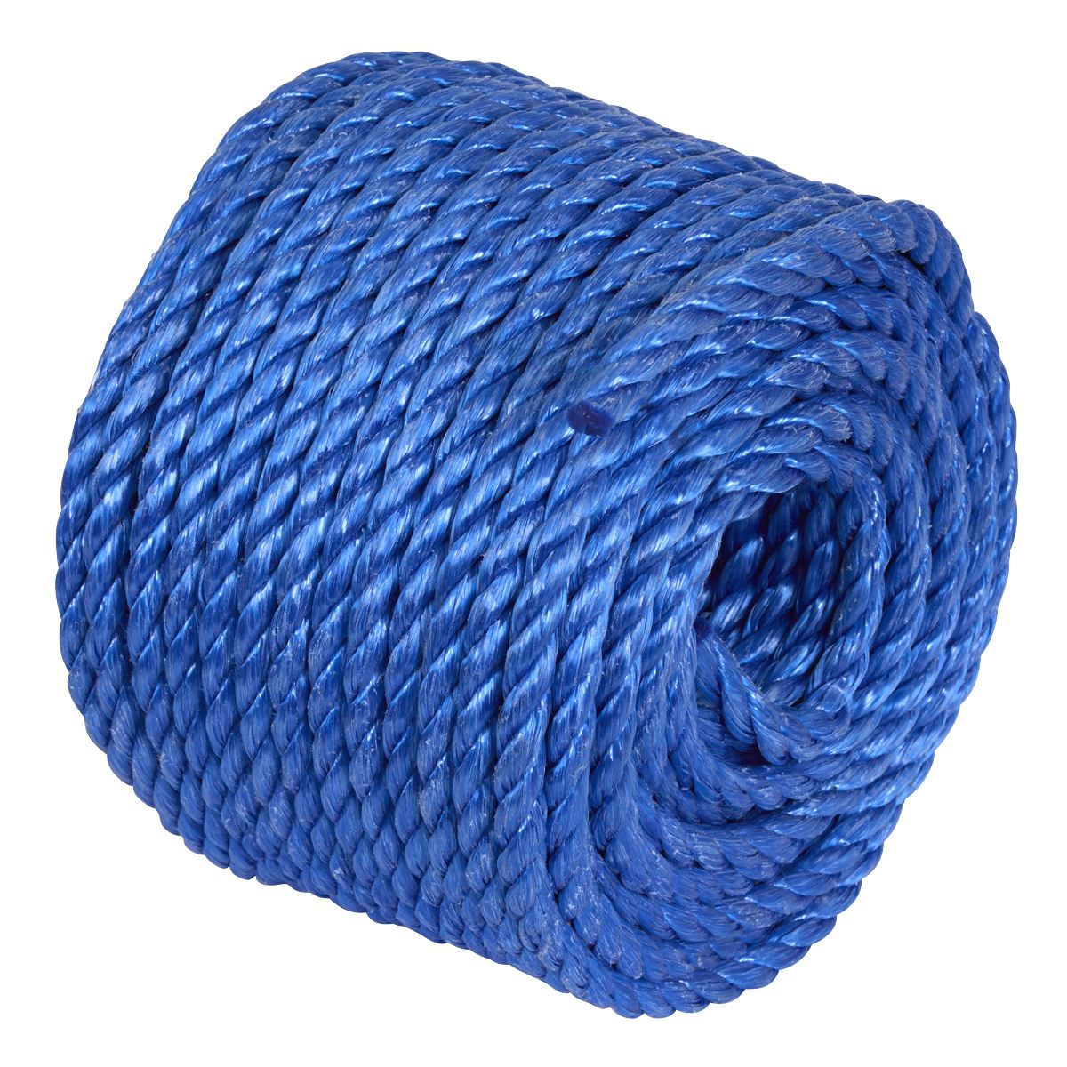 Sealey 8mm x 30m Polypropylene Split Film Twisted Rope, Blue