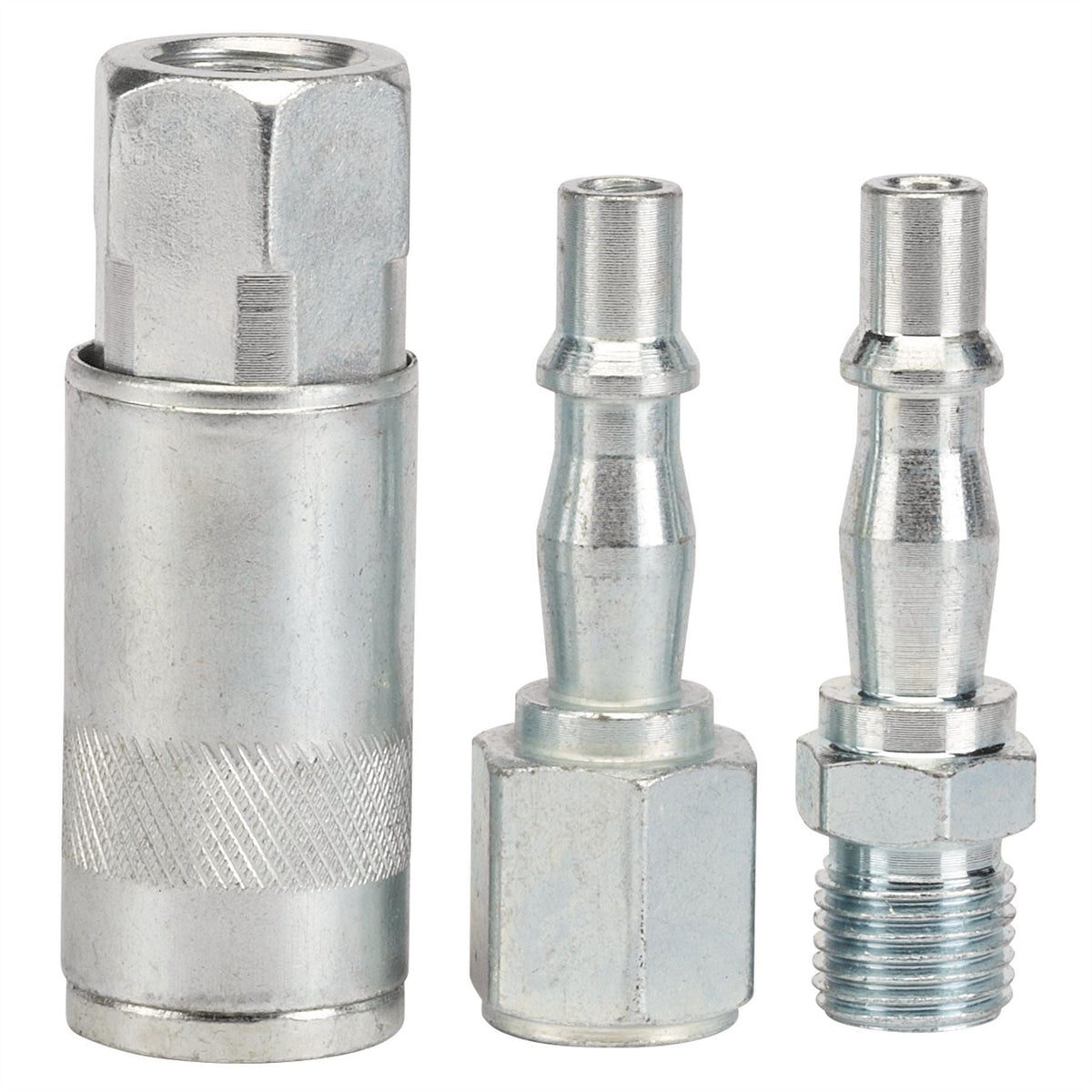 Draper 1/4" BSP Air Line Coupling Set (3 Piece) 81295  White Rose Tools