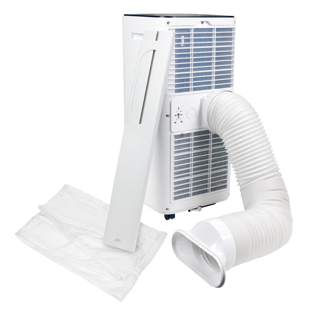 Sealey Portable Air Conditioner/Dehumidifier/Air Cooler with Window Sealing Kit 7,000Btu/hr