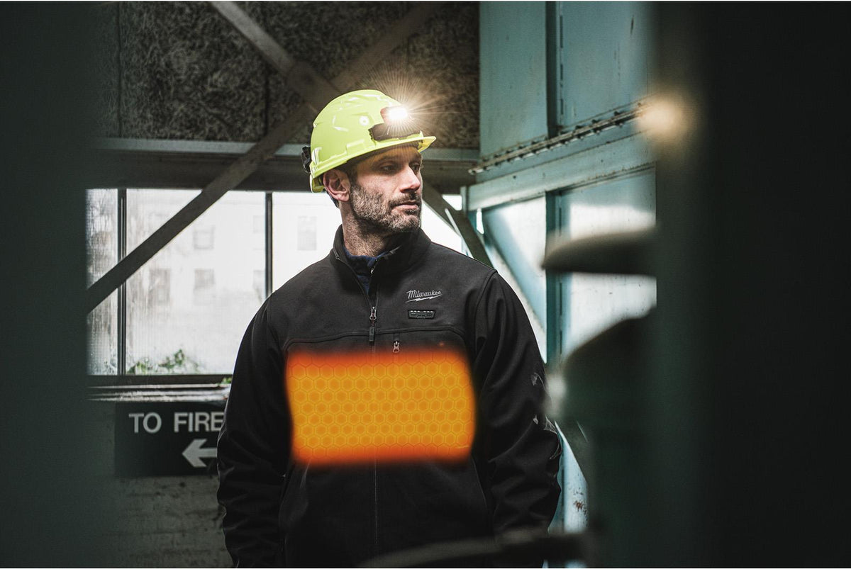 Milwaukee M12 HEXON Heated Jacket Toughshell M12 HJ6 - Choose Size and Colour  White Rose Tools
