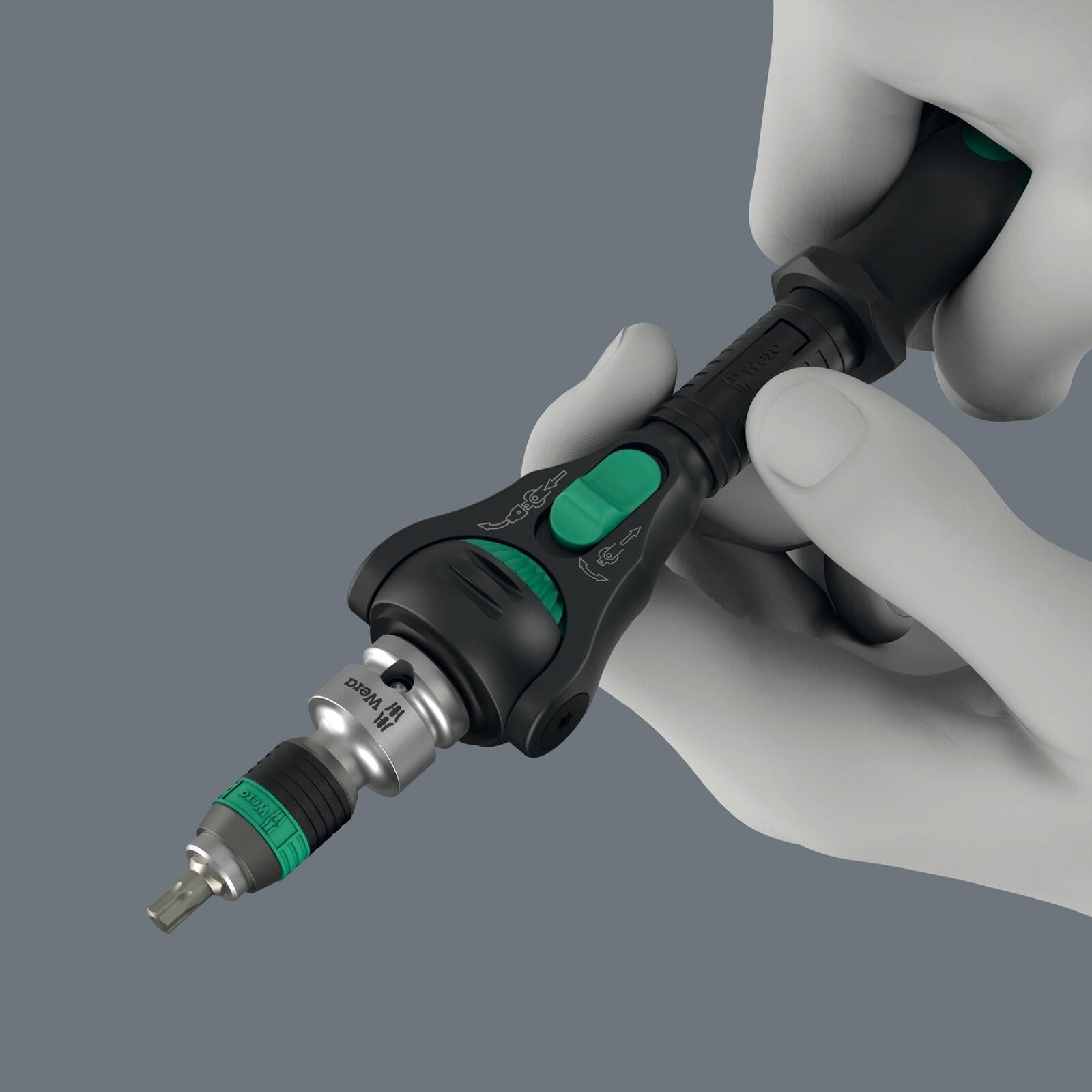 Wera Ratchet Wrench 8000 B Black Edition Zyklop Speed Ratchet with 3/8" Drive  White Rose Tools