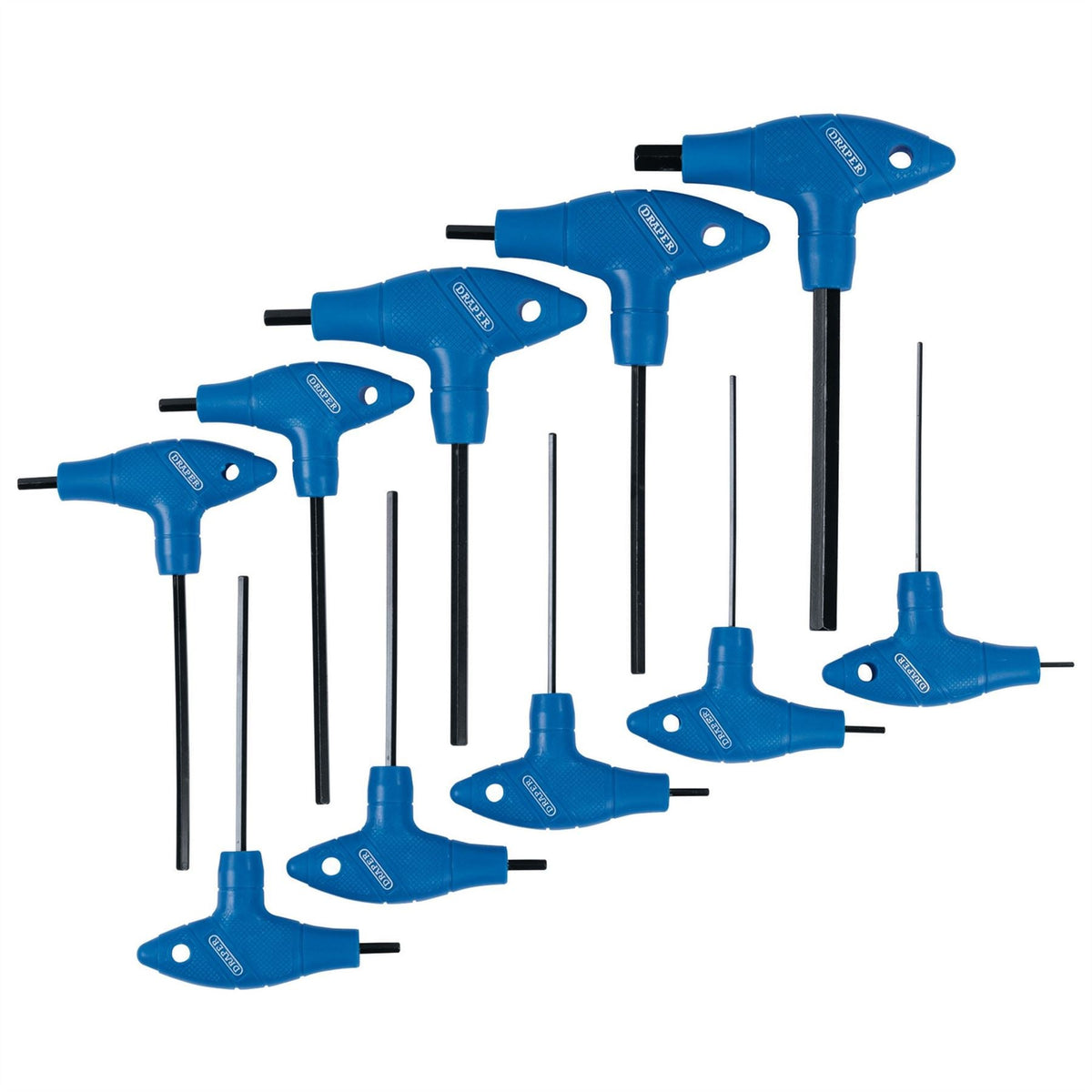 Draper Imperial T-Handle Hex Key Set (10 Piece) 33871  White Rose Tools