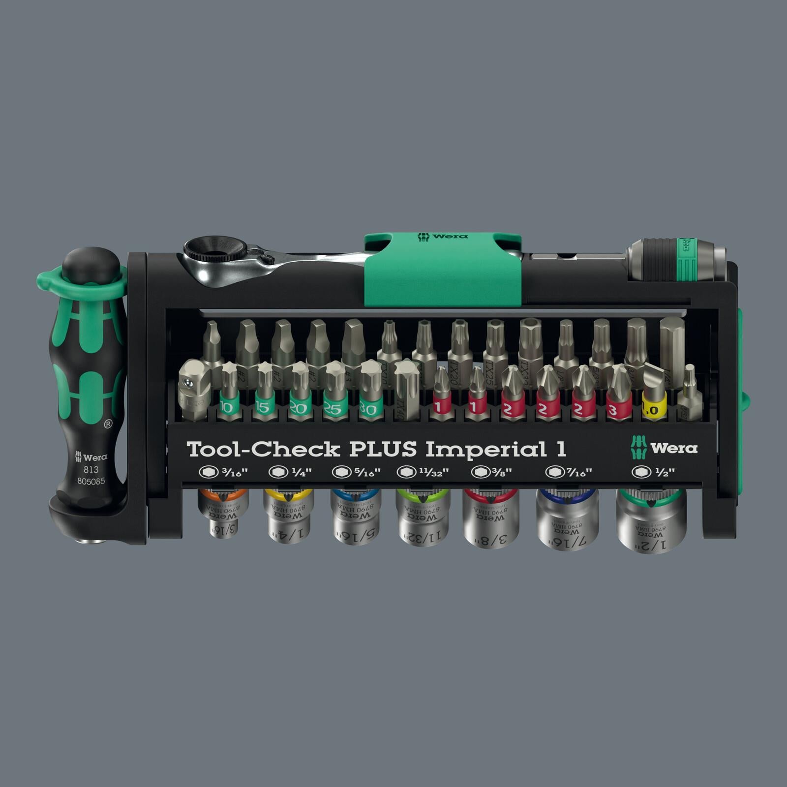 Wera Screwdriver Bits Bit Holder and Socket Set Tool Check PLUS Imperial 1 39 Pieces