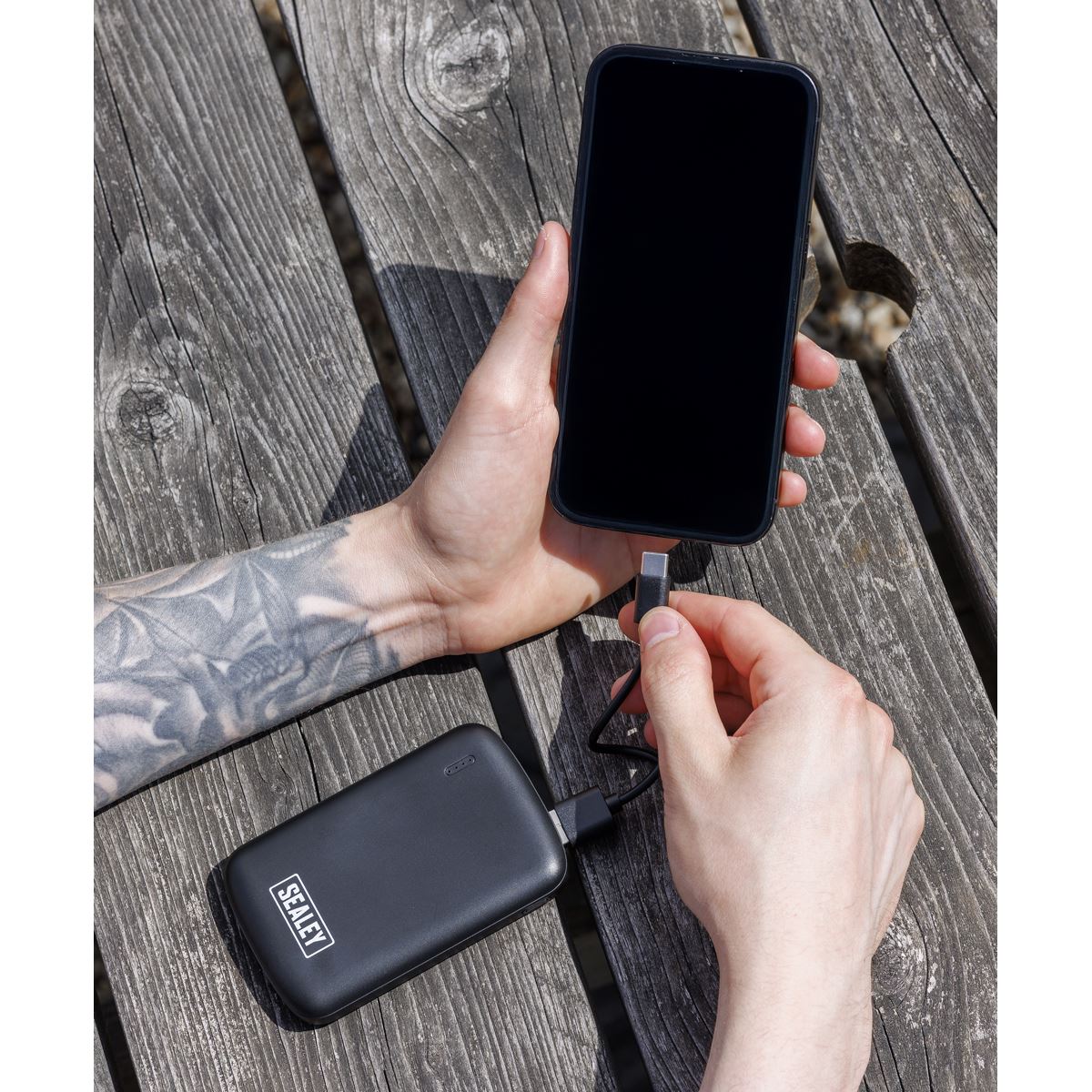 Sealey Portable Power Bank 10W 5000mAh  White Rose Tools