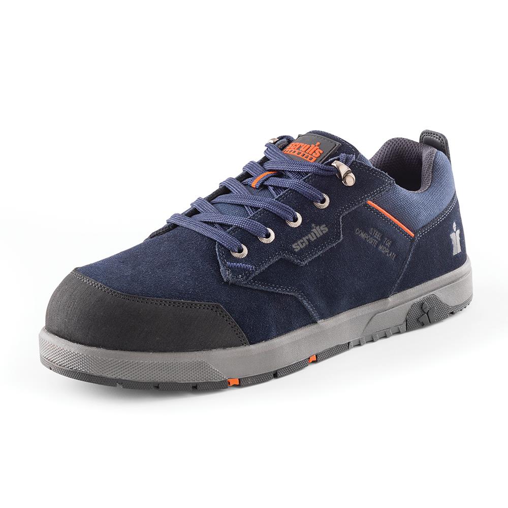 Scruffs Halo 3 Safety Trainers Navy - Choose Size